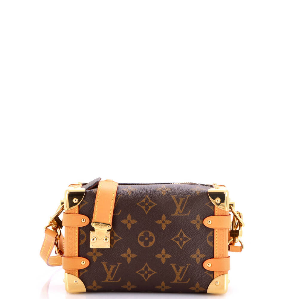 Louis Vuitton PM Side Trunk Handbag Monogram Canvas